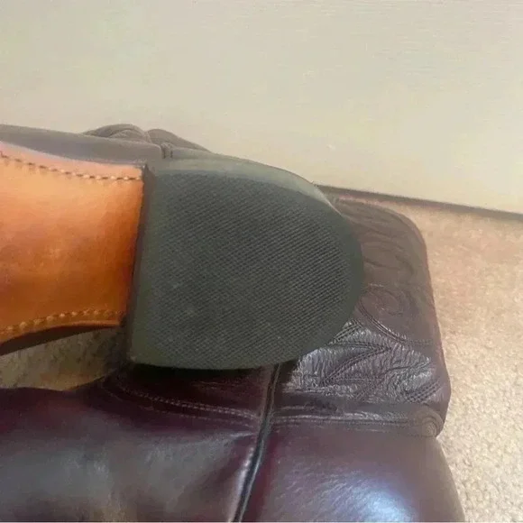 Men’s size 12 D Acme leather cowboy boots. Beautiful! - Picture 11 of 16